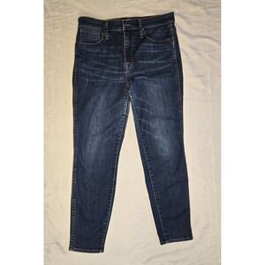 Madewell 10" High Rise Skinny Jeans Size 29 Petite Blue stretch Denim Womens